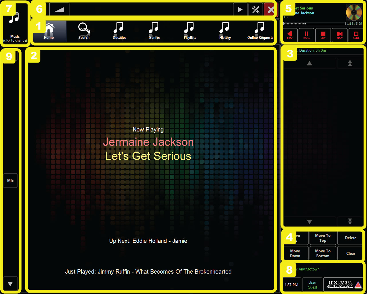Shoemaker Jukebox Screen Shot