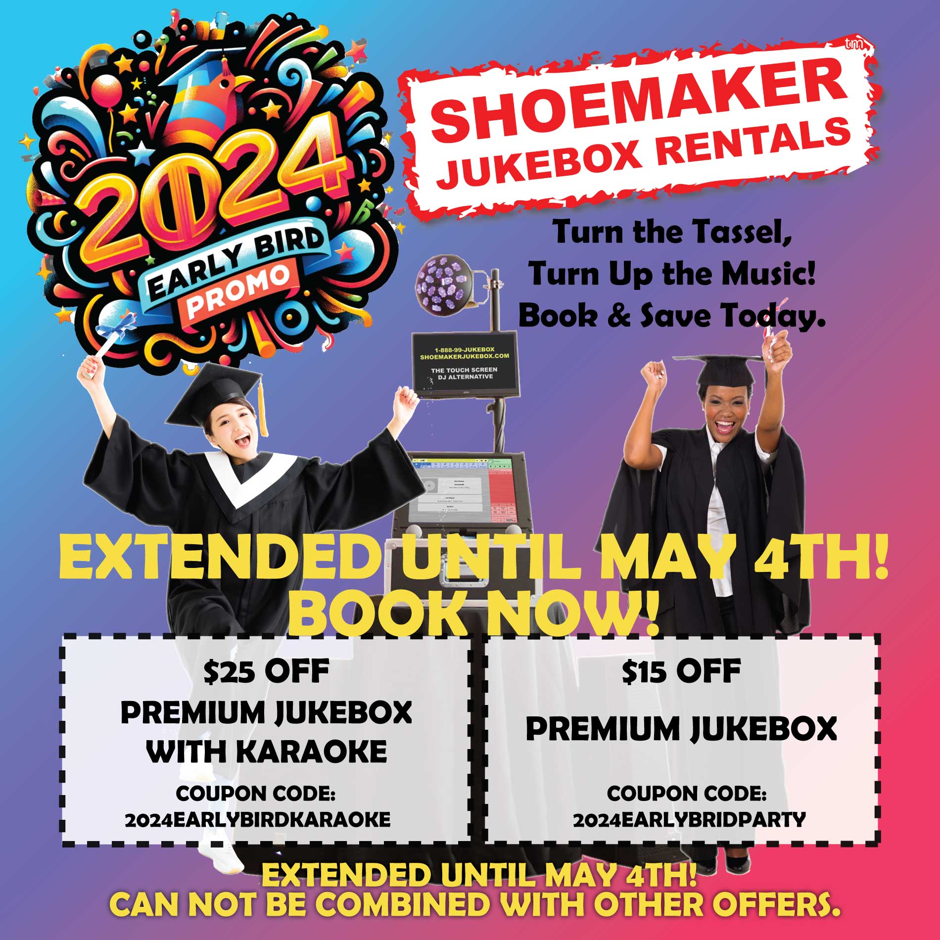 Jukebox Rental and Karaoke Machine Rental Early Bird Promo 2024